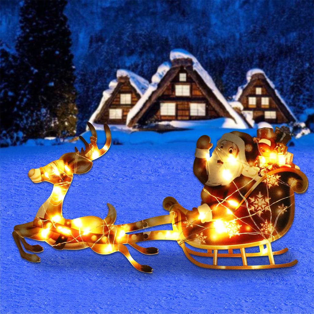 Glowing  With Wapiti Holiday Decoration Outdoor Decoration