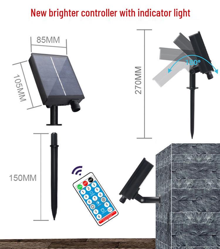 Solar-Powered Star and Moon LED String Lights - Colorful Outdoor Decor for Christmas and Festivals