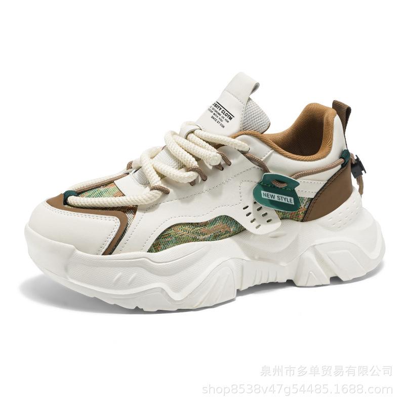 Light luxury new four-season breathable mesh casual thick-soled sports dad trendy shoes