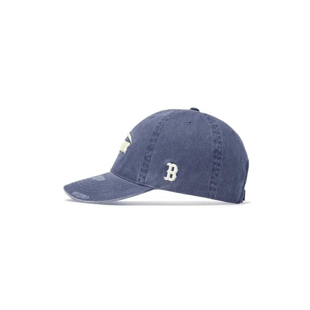 Unisex Vintage Damaged Curve Logo Unstructured Ball Cap 3ACPV106N-43NYL