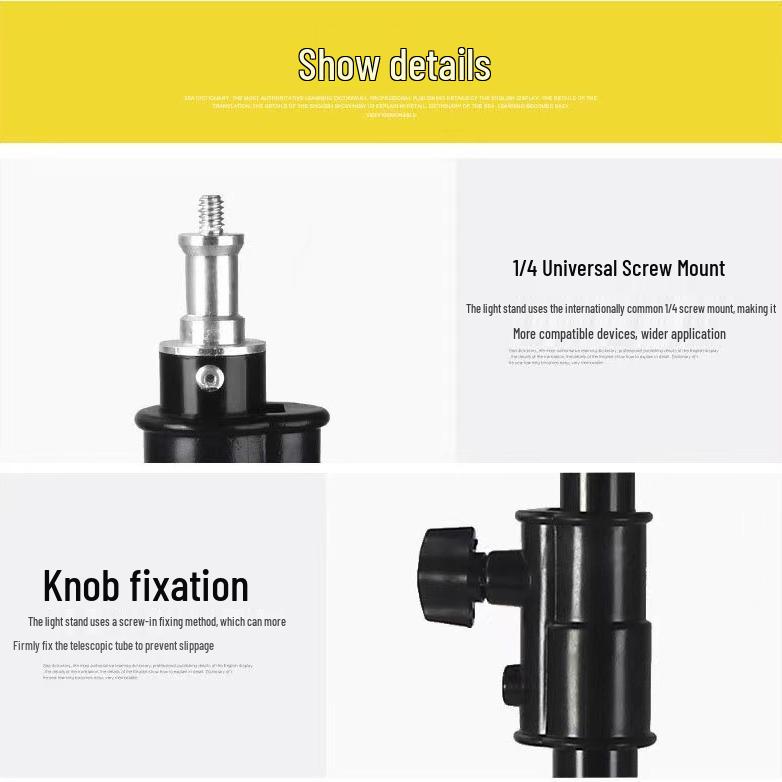 2.8m Portable Universal Phone Tripod Stand for Live Streaming and Outdoor Shooting