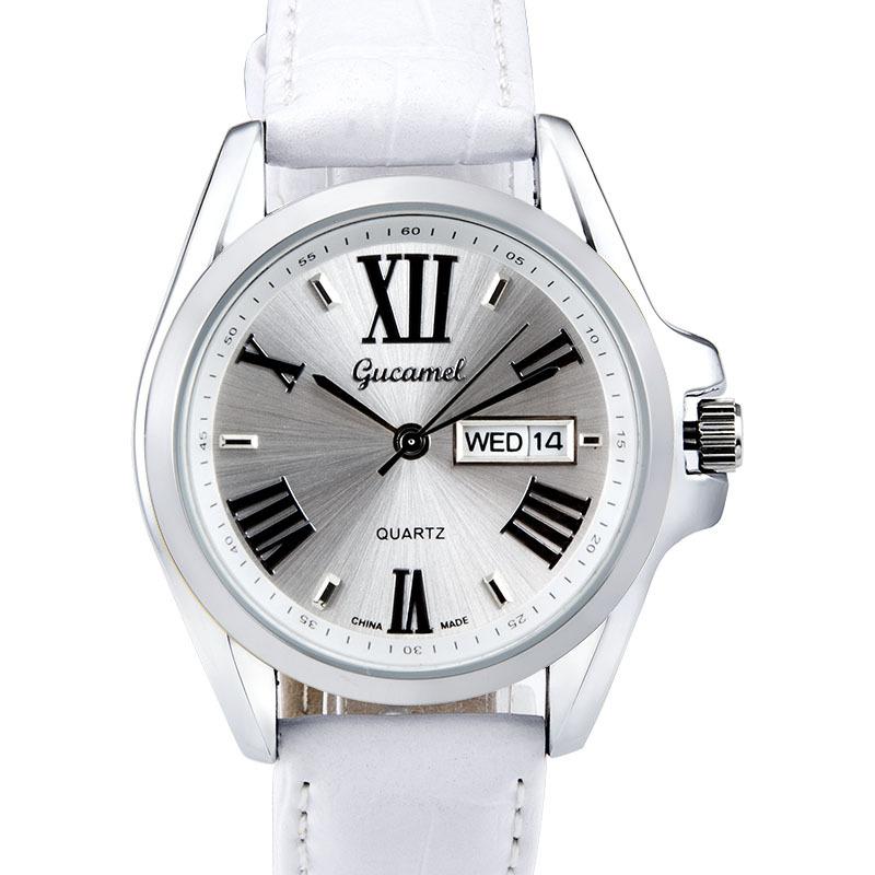 GUCAMEL New Steel Belt Women's Watch Fashion Casual Women's Quartz Watch Calendar Quartz Women's Watch
