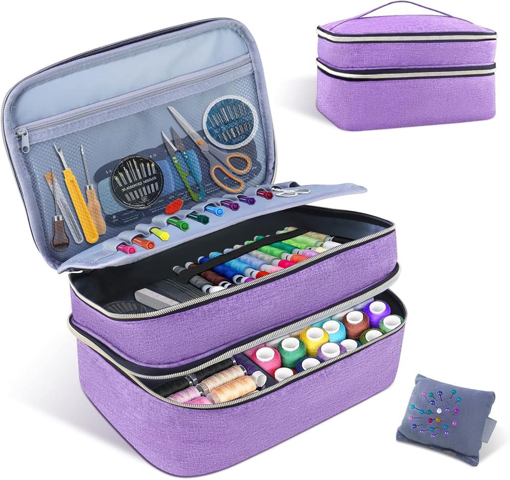 layer sewing supplies storage bag needle and thread tool storage box