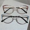Vintage Cat Eye Glasses Women Anti Blue Light Optical Metal Diamond Luxury Designer Myopia Prescription Eyewear Frame