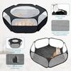 Small Animal Playpen with Cover, Portable Pop Up Pet Enclosure for Rabbits, Guinea Pigs, Hamsters, Chinchillas, Ferrets & Kittens, Indoor Outdoor