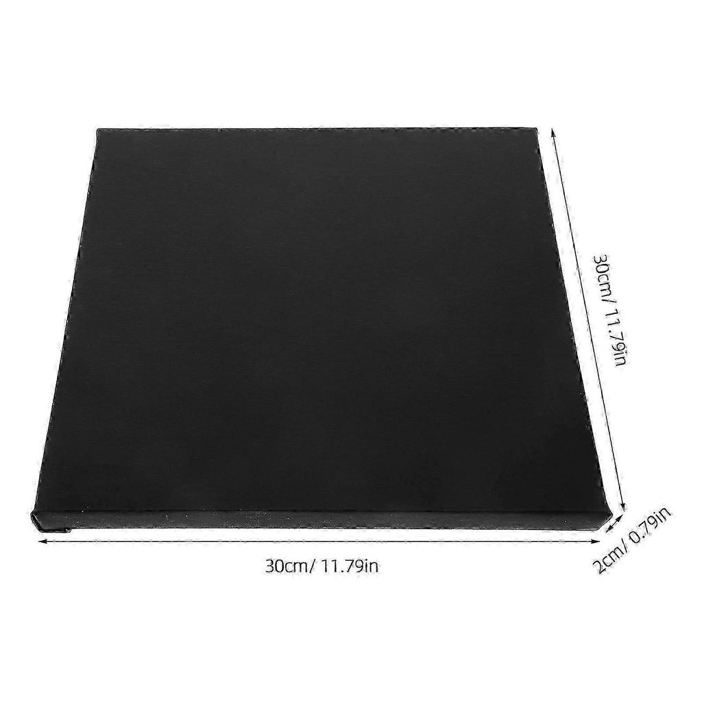 2026 Best!! Black Canvas for Painting Cotton Canvas Boards with Wood Frame