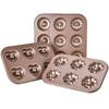 6 Hole Reusable Baking Tray Baking Pan Carbon Steel Cake Baking Mold Non-Stick Muffin DIY Cartoon Cake Pan Moulds Donut Baking