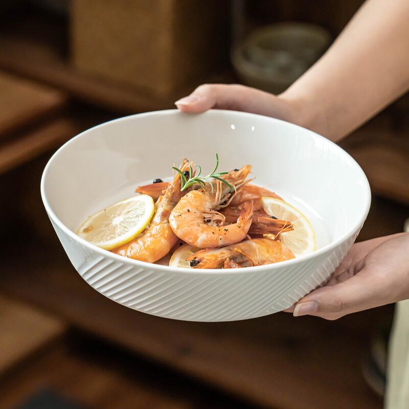 Deou Starlight Embossed Ceramic Dinner Plates (Set of 2)