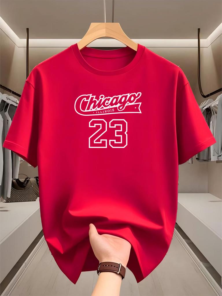 Trendy T-shirt men's couple outfit printed short sleeved casual summer