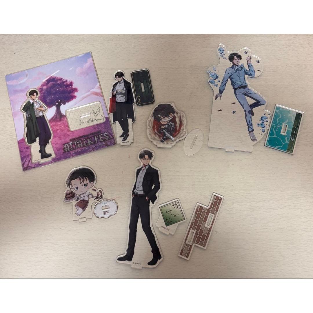 Used Attack on Titan Levi Acrylic Stand Bulk Sale