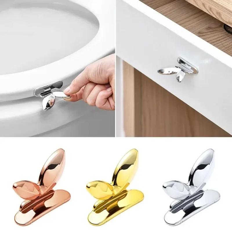 Toilet Lid Lifting Device Lid Lifter Toilet Seat Lifter Toilet Lid Handle Bathroom Supplies 2PCS ABS Multifunctional Practical
