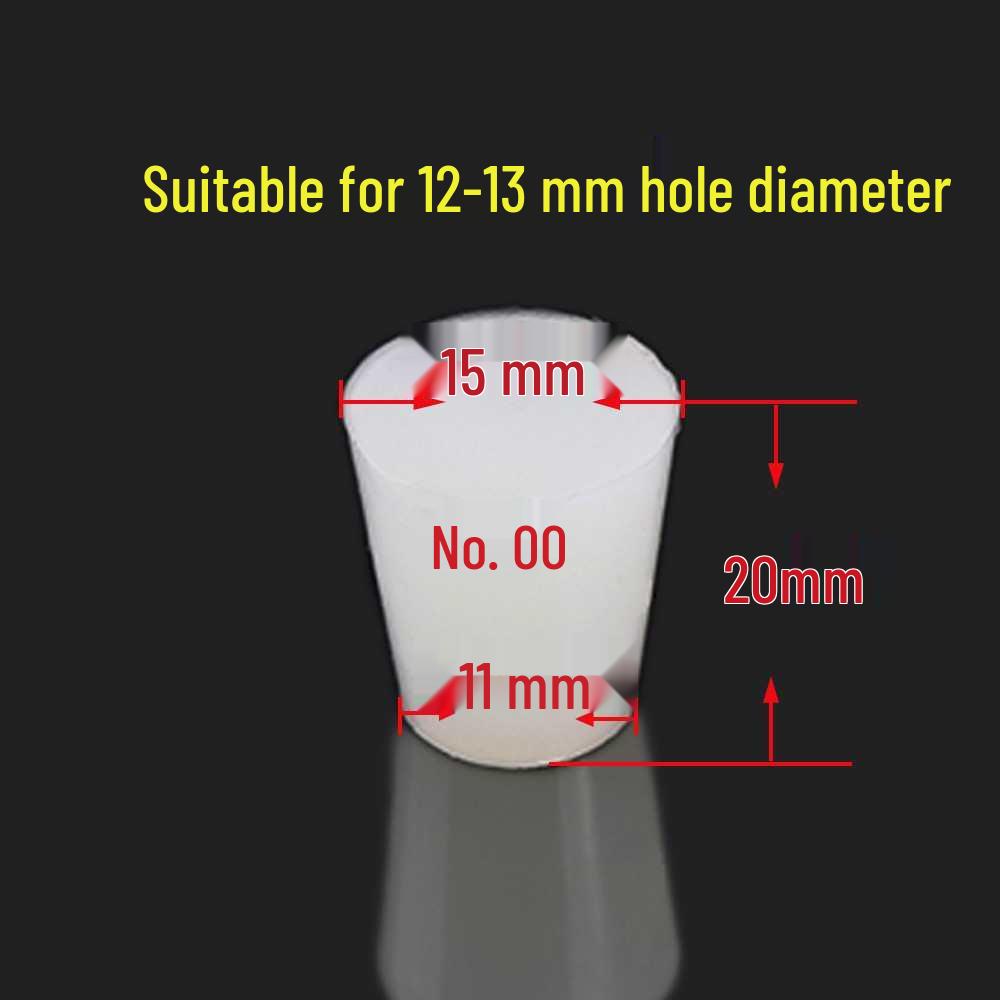 Silicone Rubber Seal Plug for Test Tubes & Drains with Hole