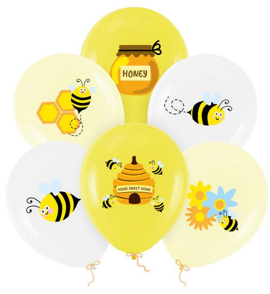 Honey Bees Balloons 6 pcs