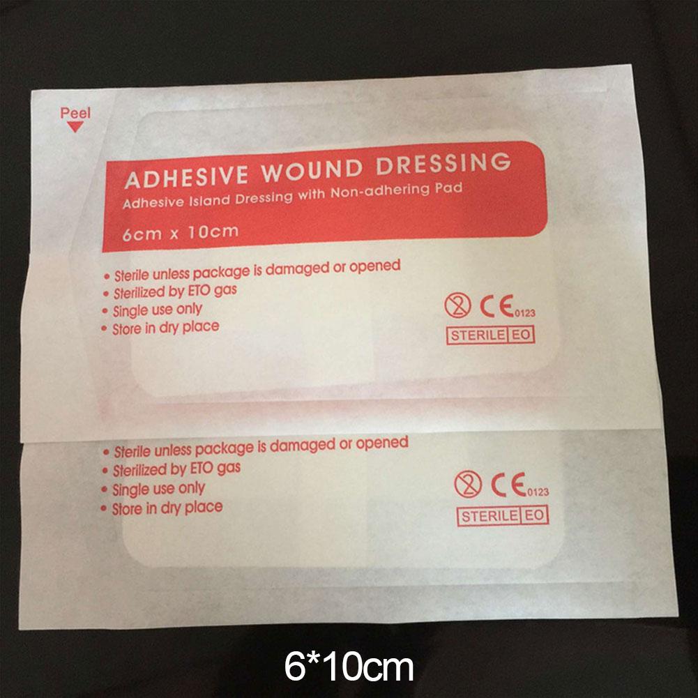 6x7cm 6x10cm Groß Atmungsaktiv Selbstklebend Vliesstoffe Wundverband Pflaster Verband Wunde Erste Hilfe Wundhämostase Verband Stick