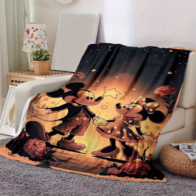 1pc Mickey Printing Blanket - Soft, All-Season Throw for Living Room, Bedroom,Personalized Gift with Adorable Cartoon Design