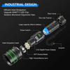 Super Bright Flashlight USB Rechargeable LED Long Range Tactical Torch Outdoor Waterproof Camping Fishing Lamp Use 26650 Battery