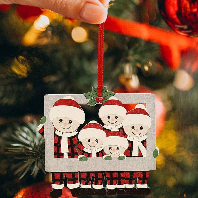 DIY Christmas Family Pendant Merry Christmas Decorations for Home Navidad 2026 Christmas Tree Hanging Ornament New Year 2026