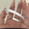 Xiaomi 100% Solid 925 Sterling Silver Retro Bracelet for Women Men Vintage Handmade Sparckling Flat Simple Bracelet Birthday Gift