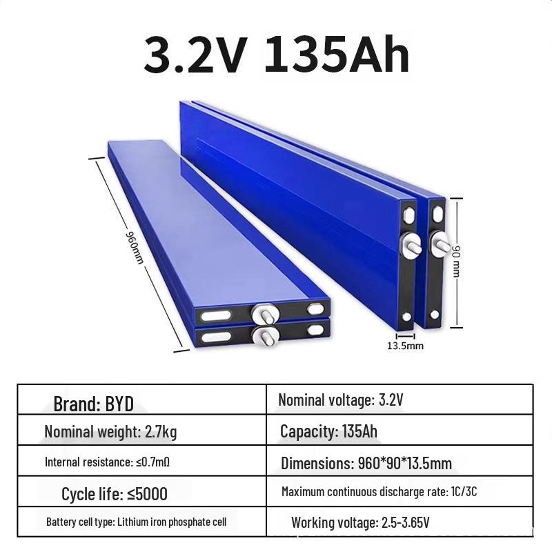New BYD 173Ah/400Ah LiFePO4 Blade Battery for RV & Solar Energy Storage