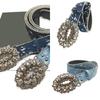 Rhinestones Buckle Belt for Woman Waist Decors Pants Belt Simple Belt Jeans Pants Decorative Belt Multiuse Waiststrap