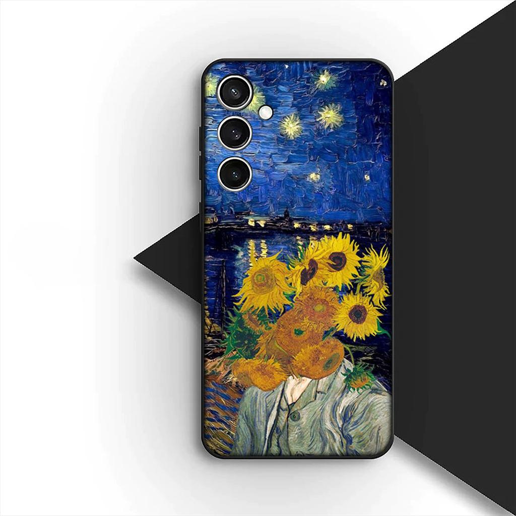 Casing for Xiaomi Redmi Note 13 14 Pro Plus ProPlus 14C 13C Pro+ 5G Phone Cover Protective Case Sunflower Starry Night Van Gogh