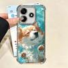 Corgi Hund Süß Vergoldet Handyhülle Für Xiaomi Redmi Note 14 15 Pro Plus 13 12 11 11S 11T 10 9S 9 5G Sturzfest Airbag Abdeckung