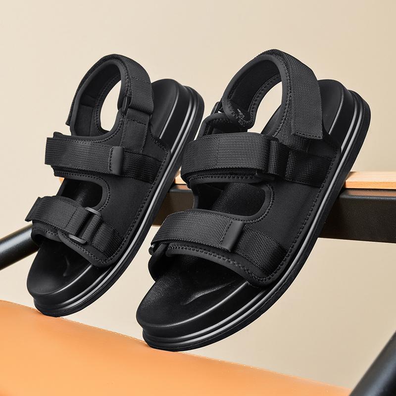 Magic Glue Summer Flats New Arrival Mens Sandals Quick Dry Male Casual Shoes Outdoor Men Mesh Slippers Comfort Roman Beach Shoes