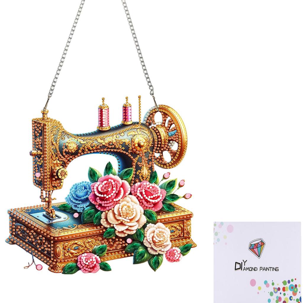Acryl 2D Flach DIY Sonderform Strass Diamantkunst Fensteranhänger Diamantmalerei Set Fensterhängekunst für Heimdekoration