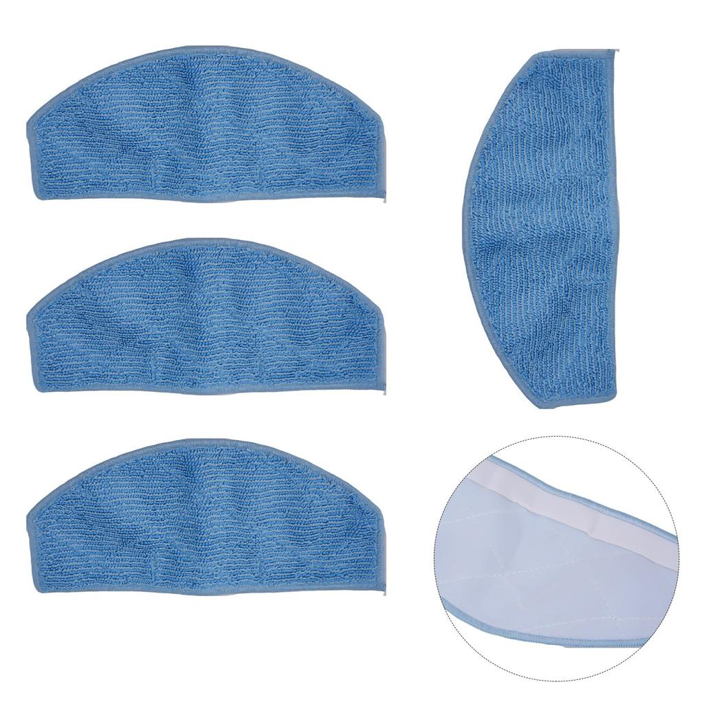 Strong Water Absorption and Decontamination 5PCS Cleaning Mop Cloths Replacement For Laresar Evol 3 Robot Vacuum Cleaner