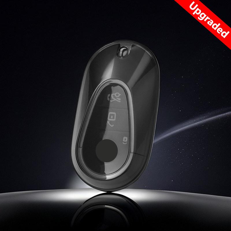 Transparent Black Tpu For Mercedes Benz  C S Class W206 W223 S350 C260 C300 S400 S450 S500  Remote Car Key Case Cover Fob