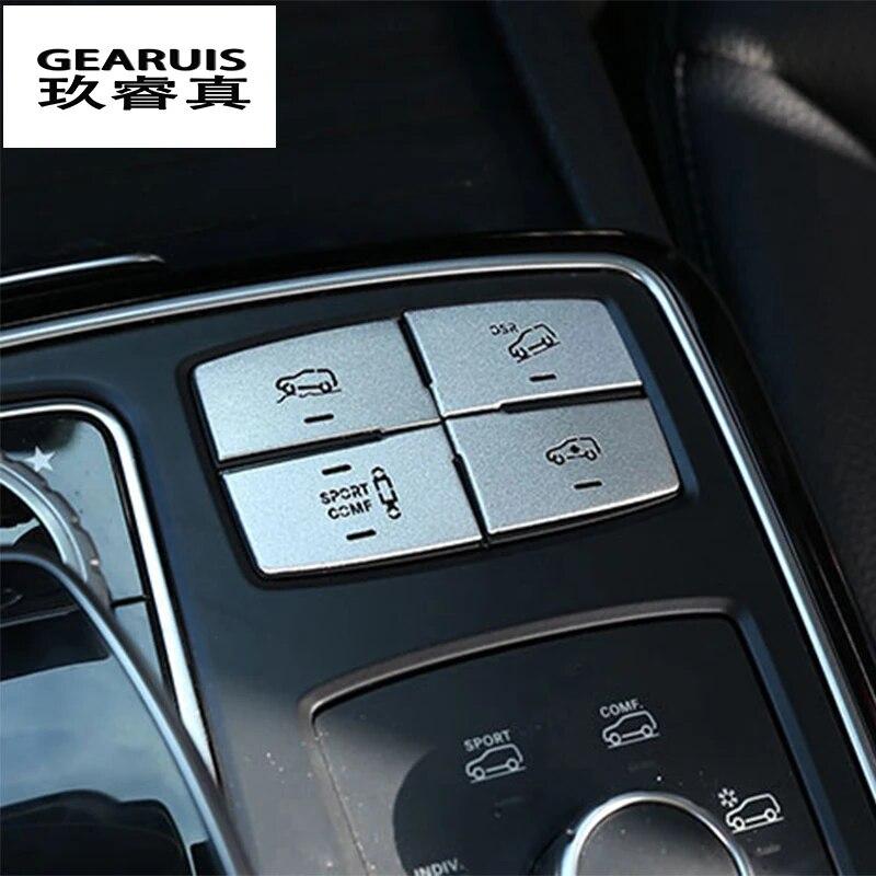 

Мультимедийная система управления автомобилем, кнопка переключения, наклейка, наклейка для Mercedes Benz ML GL GLE GLS class X166 W166, аксессуары