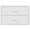 2 Drawer Cabinet White 60 x 31 x 40 cm Engineered Wood