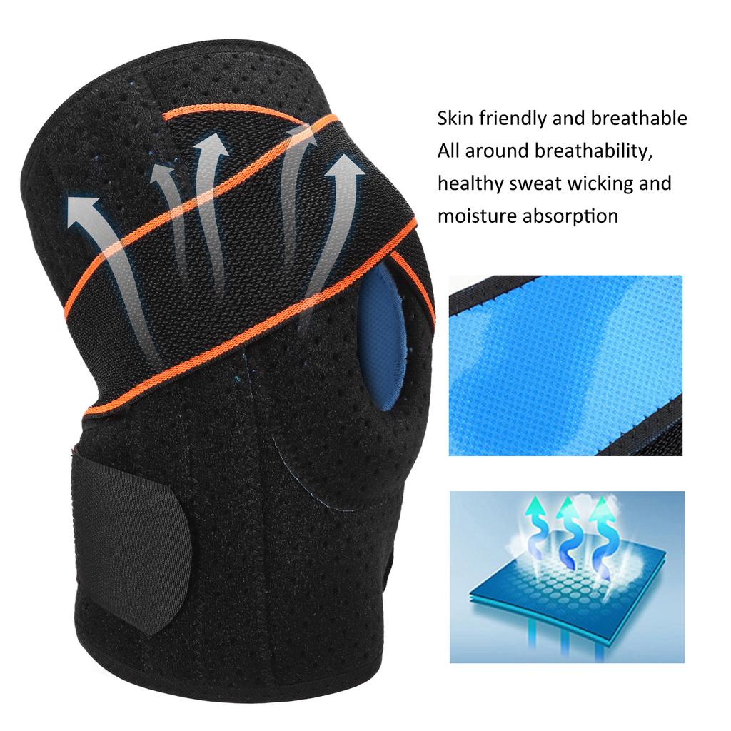 Sports Knee Pads   Breathable Knee Brace with Side Stabilizers for Meniscus Tear Men Women