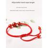 Kids Bracelet Female Snake Year Dragon Boat Festival Red Agate Colorful Braided Rope Red Woven Red Rope Girl Girl Boy Carrying Strap