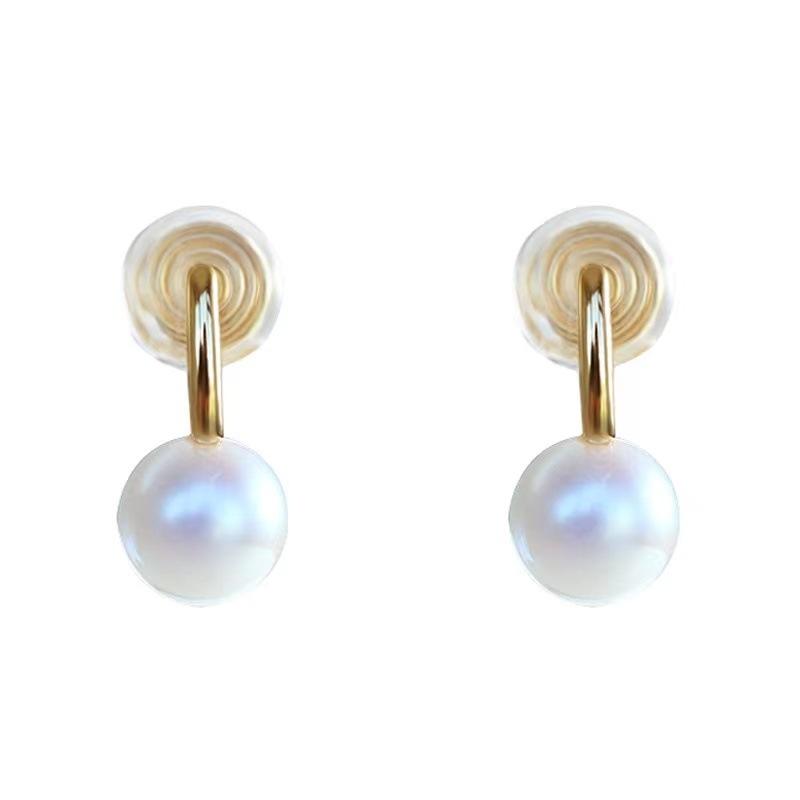 French Pearl Ear Clips U-shaped Without Ear Piercings, High-end Sense, Niche Daily Fashion Temperament, Earrings, Painless Mosquito Coil Disc
