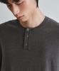 Wednesday Oasis Washable Minimalist Henley Neck Knit_Khaki Brown(Wc26Kn21)