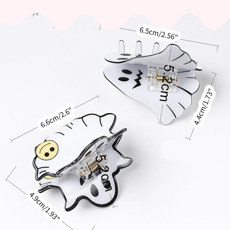 Delicate Ghosty Shape Hair Claw for Woman Girls Hair Clip for Long Hair Nonslip Hair Clip Delicate Travel Hair Clip