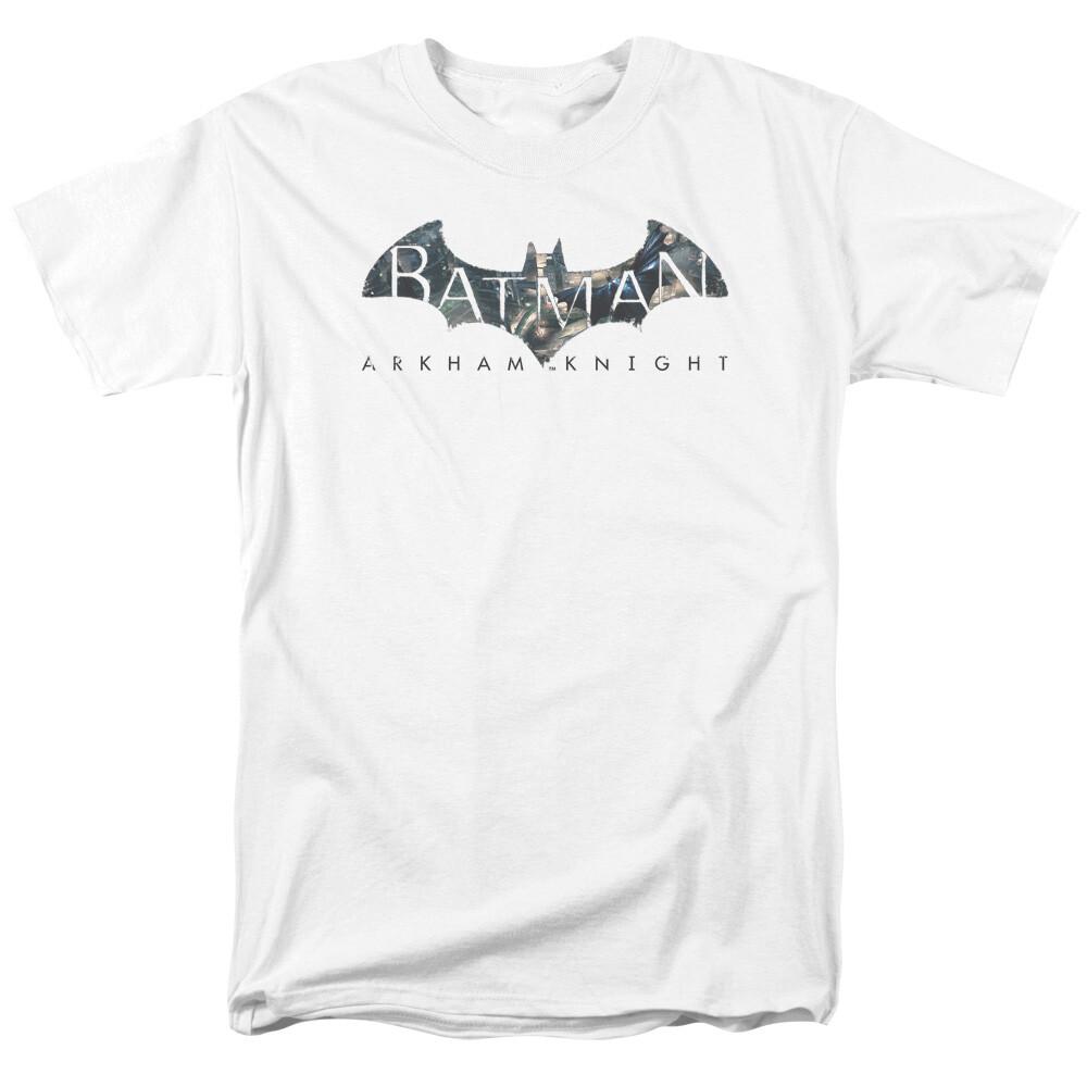 Batman Arkham Knight Descending Logo T Shirt Licensed Comic Book Tee White XXL