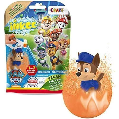 Bomba da bagno - CRAZE - INKEE PAT PATROUILLE - Olio di mandorle dolci - Giocattolo a sorpresa - 80g