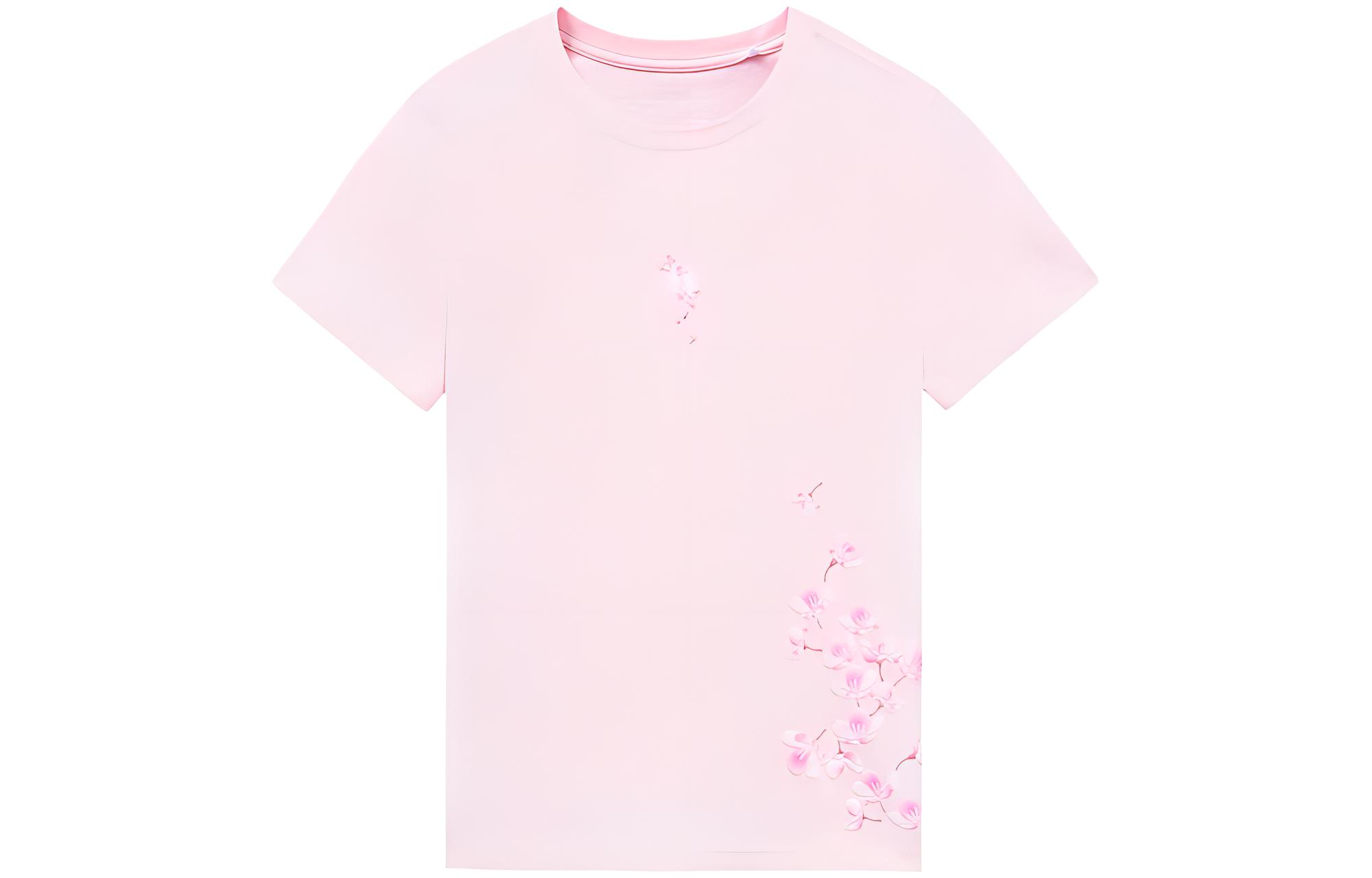Li Ning Sports Trendy Collection SS22 T Shirt Women s Pink AHSS914-2 L