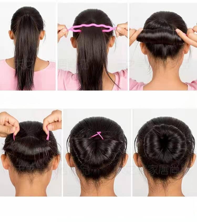 Simple Pattern Hair Pulling Pin Hair Styling Set Four Piece Hairdressing Tool Hair Styling Braid Hair Tool