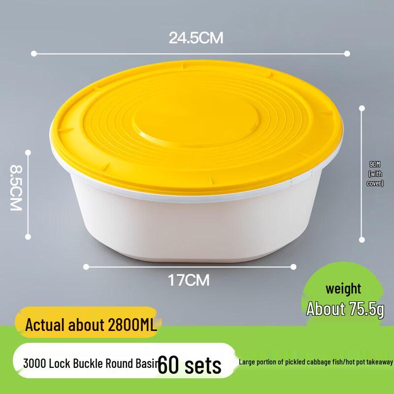 Disposable Round Takeout Containers