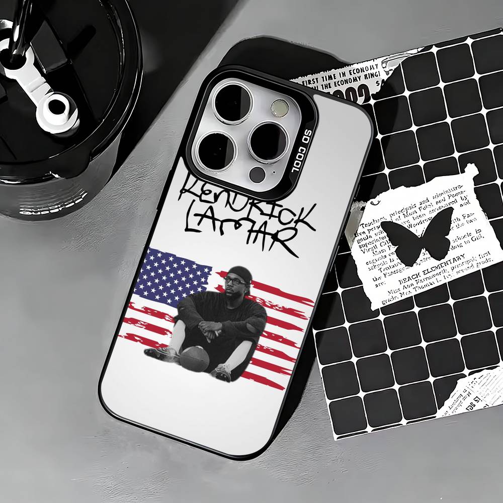 Rapper Kendrick Lamar Phone Case For iPhone 17,16,15,14,13,12,11 Plus,Pro Max,XS,Colored silver phone case iPhone15plus
