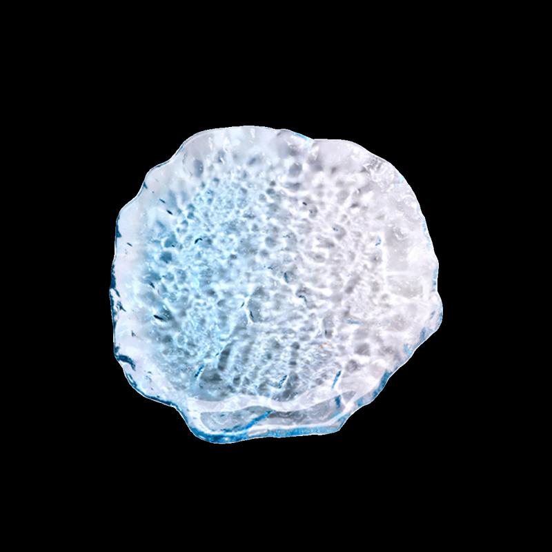 Youde Gradient Blue Glass Dessert Plate