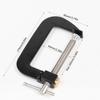 G Clamp 4 Inch Heavy Duty Steel Clamps Set, Cast Iron Frame Black Industrial Strength Clamp for Woodworking, Welding & Building