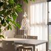 Indoor Home Hanging Decor Faux Crystal Bell Suncatcher, Glass Prism Wind Chime Ornament, Clear Handmade Decoration Christmas Tree Rainbow Maker