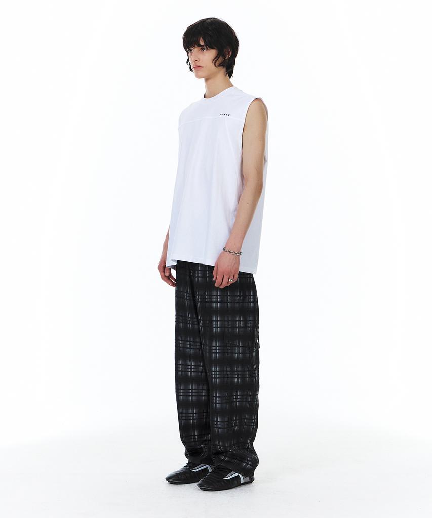 Yunse [Unisex] Check Cargo Pants (Check)