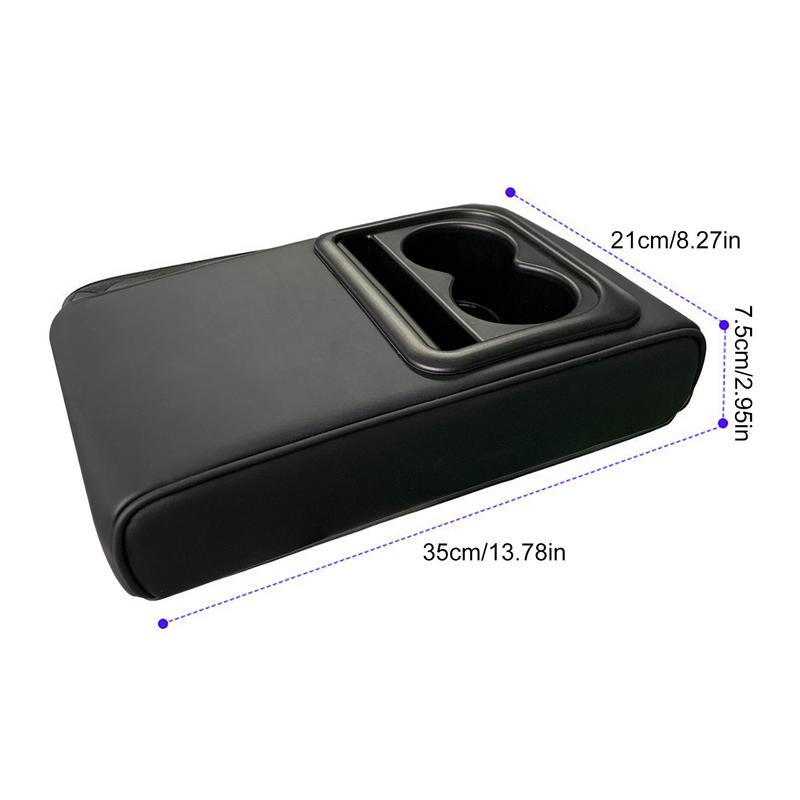 Universal Height Increasing Pad PU Leather Armrest Cushion Pads Car Armrest Cover Cushion Interior Replacement Parts For Vehicle