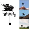 Iron Rooster Metal Weather Vane Family Name Wind Direction Light Weather Roof Mount Wind Vane Outdoor Accessories