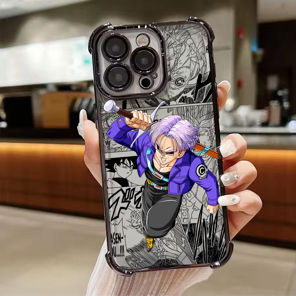 Dragons Balls Z Trunks Brief Phone Case for iPhone 11 13 15 16 17 Pro Max 14 Plus 17Air 16E 13 Pro 12 Mini 11 17Pro Clear Cover